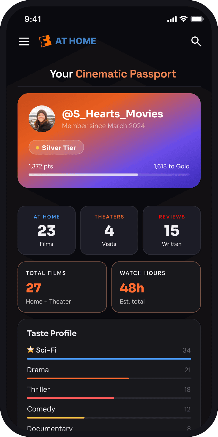 Cinematic Passport on mobile